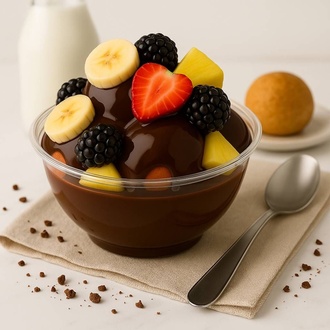 Çilekli, Böğürtlenli Muzlu Nutella’lı Profiterol (350 Gr.) görseli