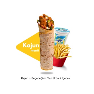 Cajun Tavuk Dürüm Menü görseli