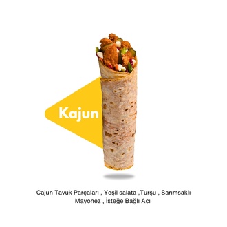 Cajun Tavuk Dürüm görseli