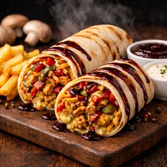 Bbq Soslu Tavuk Döner Dürüm görseli