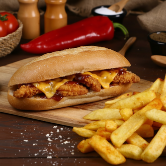 Ekmek Arası Çıtır Tavuk görseli