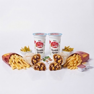 Bbq Cheddar Soslu Tavuk Döner Menü görseli