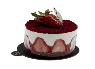 Mois Çilekli Tek Kişilik Pasta görseli