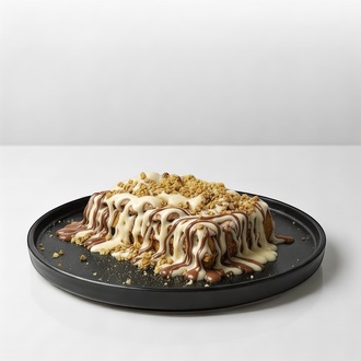 White Chocolate & Milk Chocolate Waffle (Küçük Boy) görseli