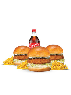 3'Lü Chicken Burger Menü görseli