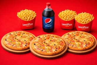 3'Lü Pizza (Orta) Menü görseli