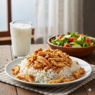 Tavuklu Pilav + Ayran Menü görseli