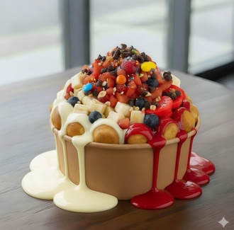 Orman Meyveli Waffle Bowl görseli