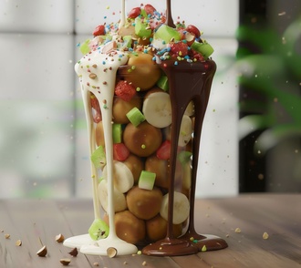 Nutellalı Waffle Cup görseli