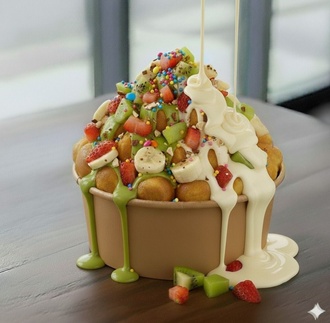 Beyaz Çikolata & Antep Sos Waffle Bowl görseli