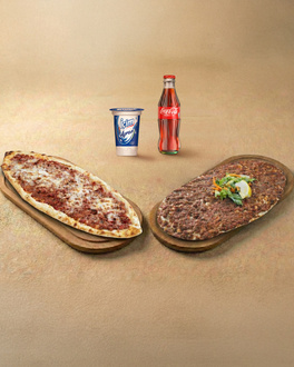 Kuşbaşı Kaşarlı + Lahmacun Menü görseli