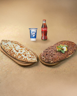 Kaşarlı Pide + Lahmacun Menü görseli