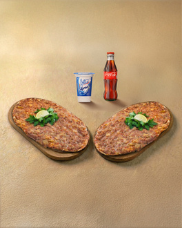 2'Li Patlıcanlı Lahmacun Menü görseli