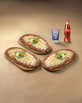 3'Lü Kaşarlı Lahmacun Menü görseli