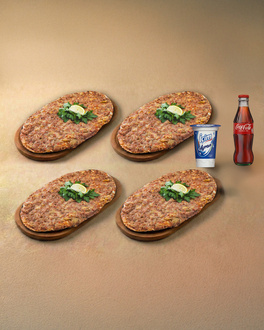 4'Lü Patlıcanlı Lahmacun Menü görseli