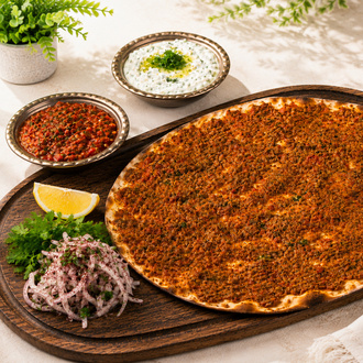 Antep Usulü Lahmacun görseli