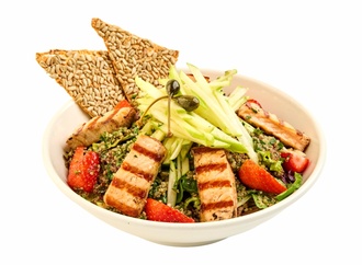Kinoalı Izgara Somon Salata görseli