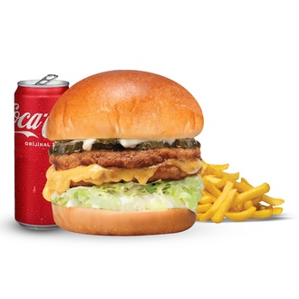 Cheddar Tavuk Burger Menü görseli