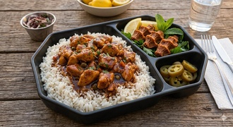 Barbekü Soslu Tavuklu Pilav görseli