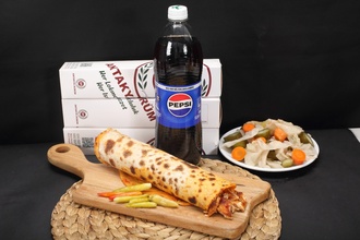 Coca-cola Fırsatı 3'Lü Tavuk Döner Dürüm Menü (100 Gr.) görseli
