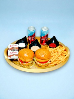 4'Lü Tavuk Burger Menü görseli