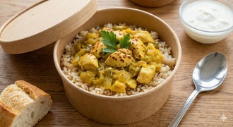 Köri Soslu Tavuk Pilav görseli