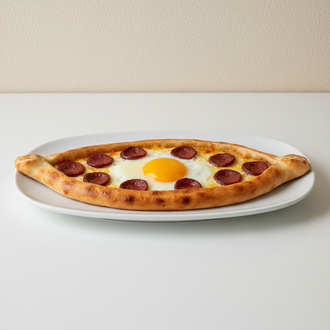 Sucuklu Yumurtalı Pide görseli