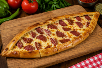 Kaşarlı Sucuklu Pide görseli