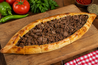 Kavurmalı Kaşarlı Pide görseli