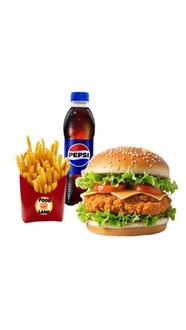 Cheddarlı Tavuk Burger Menü görseli