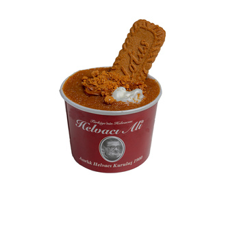 Lotus Bisküvili İrmik Helvası Dondurmalı (200 Cc) görseli