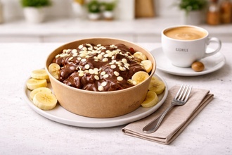 Cream Muzlu Küp Waffle görseli