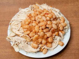 Tavuklu Kuru Fasulyeli Pilav görseli