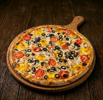 14. Cheddar Funghi Pizza (Büyük) görseli
