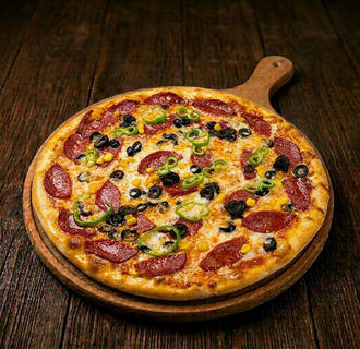26. Papacallo Sucuklu Pizza (Büyük) görseli