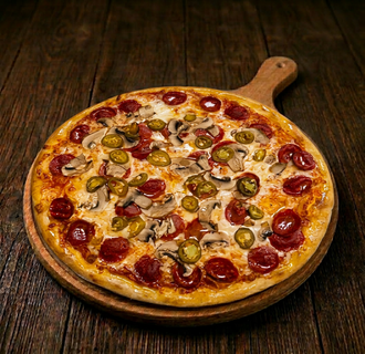 41. Pepperoni Jalapeno Pizza (Büyük) görseli