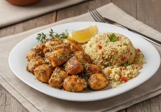 Dağ Kekikli Tavuk & Bulgur Pilavı görseli