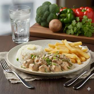 Taze Kekikli Kremalı Tavuk (250 G) görseli