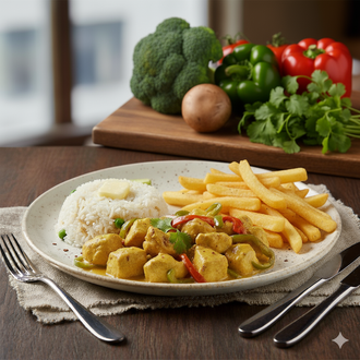 Köri Soslu Tavuk (250 G) görseli