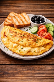 Sucuklu Kaşarlı Omlet görseli