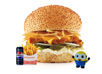 Kids Tavuk Cheese Burger Menü görseli