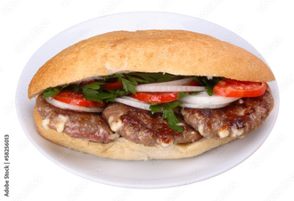Ekmek Arası Köfte + Coca Cola (330 Ml.) görseli