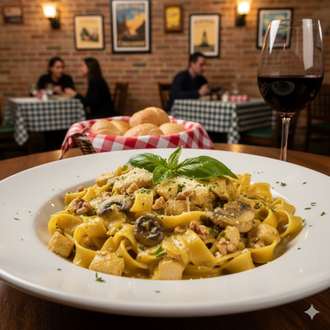 Körili Tavuklu Fettuccine görseli