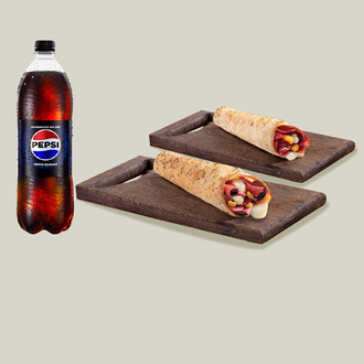 2 Adet Dürüm +Pepsi Zero Sugar (1L.) görseli