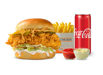 Crispy Chicken Burger Menü görseli