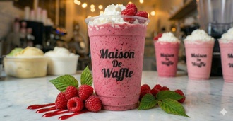 Frambuazlı Milkshake (350 Ml) görseli