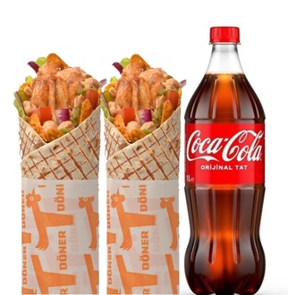 2'Li Jumbo Tavuk Dürüm Menü görseli