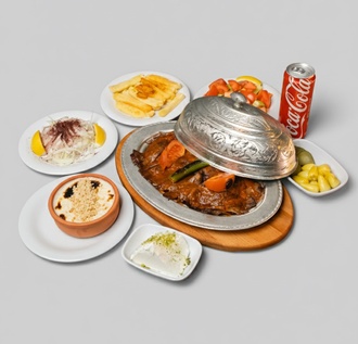 İskender + Sütlaç + Patates + Coca Cola (330 Ml) görseli