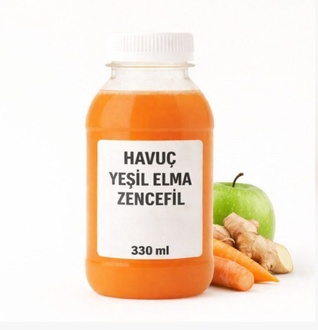 Havuç- Yeşil Elma - Zencefil Suyu görseli
