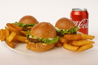 Minobur 3'Lü Et Burger Menü görseli
